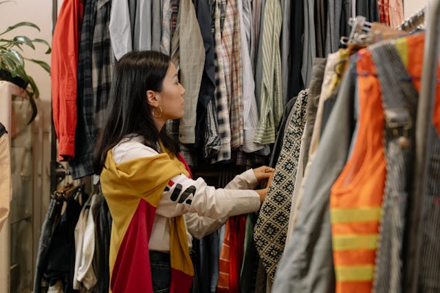the narrative behind designer labels versus thrifting in urban fashion